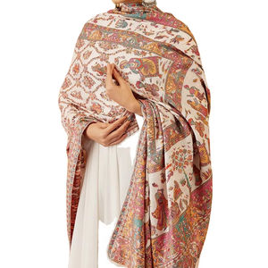 Châle personnalisé de style vintage pour femmes laine de cachemire de haute qualité disponible différentes tailles tarif de gros pour le département musulman - Product Image 1