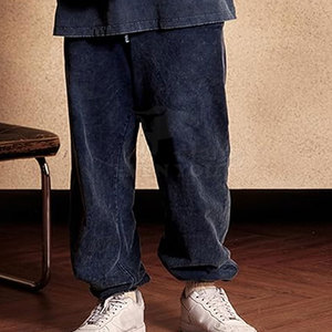 Pantalon de jogging délavé à l'acide de qualité supérieure en mélange de coton doux, coupe confortable, style streetwear tendance, vente en gros - Product Image 4