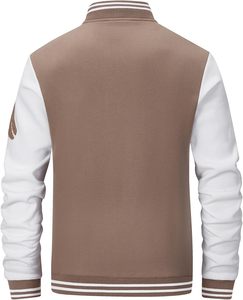 Usine de vestes d'université OEM | Style Letterman avec laine et cuir | Broderie de logo personnalisé | Fourniture en vrac disponible - Product Image 2