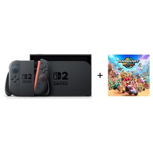 Console Nintendo Switch avec pack Mario Kart World noir, jeu vidéo portable 10015920 - Product Image 1