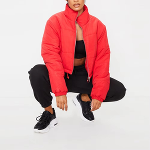 Veste universitaire pour femmes, veste de baseball tendance, épaisse, chaude pour l'hiver, hauts courts, manteaux, tendance, tissée, réversible pour femmes - Product Image 5