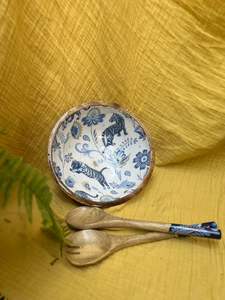 ชุดชามพร้อมช้อนสำหรับใช้ในบ้านและงานปาร์ตี้ชุดถ้วยน้ำจิ้มไอศครีมขนาดใหญ่2ชิ้นจากงานฝีมือ HF - Product Image 3