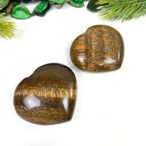 คริสตัลอัญมณีรูปหัวใจเสือสีธรรมชาติขัดเงาขนาด2นิ้วสีเหลืองเป็นมิตรต่อสิ่งแวดล้อม - Product Image 1