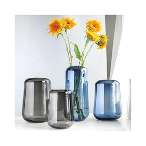 Home Decoration Modern European Hydroponic Theme Style Glass <b>Vase</b> Luxury Glass <b>Vase</b> From India - Product Image 5