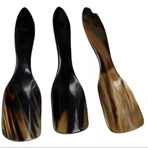 Cuchara de cuerno con acabado a mano, nuevo diseño tradicional, cuchara de cuerno, cubiertos, juegos de cucharas, acero con espejo, artesanías de media luna - Product Image 2