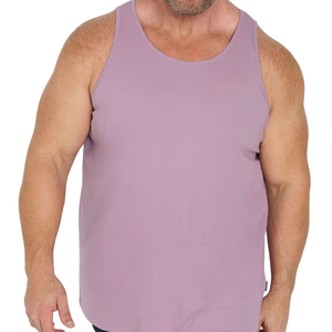 Camiseta sin Mangas para Hombre Talla Grande, Cuello Redondo, Largo Extendido, Diseñada en 100% Algodón, Lavable a Máquina, Chalecos al por Mayor Personalizables - Product Image 3
