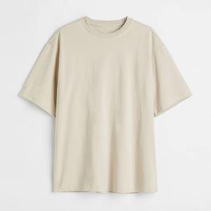 Camiseta de gran tamaño Vintage de algodón 100% para hombre de talla grande, estampado Digital lavado con lejía de peso pesado, estilo Retro, patrón sólido - Product Image 1