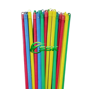 Escoba de Madera Ecológica de Alta Calidad con Cerdas Suaves, Portátil para Uso Doméstico, Cabezal de PVC y Núcleo de Madera de Eucalipto - Product Image 1