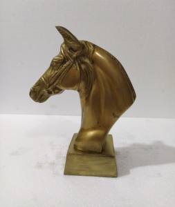 Escultura decorativa de estatua de mesa con cabeza de caballo - Product Image 4