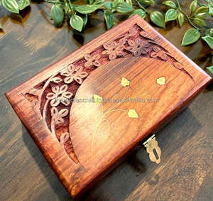 กล่องเครื่องประดับไม้ทำด้วยมือกล่องเก็บไม้ราคาดีที่สุด - Product Image 2