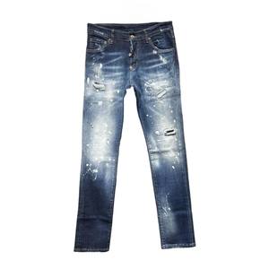 Ropa promocional bolsillo clásico cremallera botón desgastado lavado pintura Denim pantalones niños diseño personalizado pantalones vaqueros de los hombres - Product Image 1