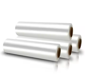 Prix usine 50cm PVC et plastique Film étirable avec poignées pour emballage de confinement souple stockage des aliments sur palettes marque HM - Product Image 1