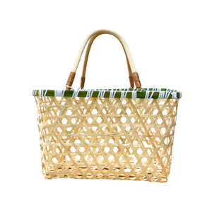 CESTA DE REGALO DE BAMBÚ DE Paja Artesanal Duradera, elegante y perfecta para cualquier ocasión Cestas de regalo Embalaje - Product Image 1