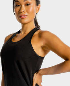 Meilleurs débardeurs pour femmes solides Streetwear 100% coton léger débardeurs pour femmes impression de logo personnalisé - Product Image 4