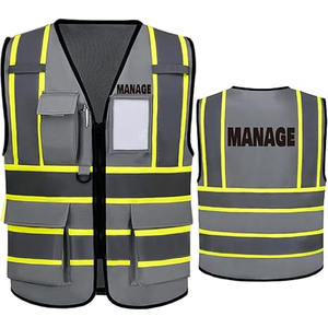 Chaleco reflectante Chaleco DE SEGURIDAD Chaqueta Tira Seguridad personal Construcción Alta visibilidad Ropa reflectante de seguridad en el trabajo con logotipo - Product Image 1