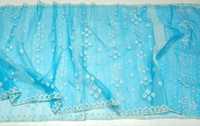 Nouvel Arrivage MTI Deshi Dhakai SKY Blue Jamdani Indien Traditionnel Lavable Haute Qualité Entièrement Cousu Prêt-à-porter Femme Longueur Cheville