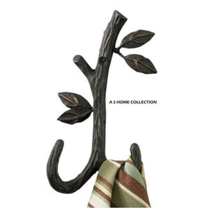 Porte-manteau mural en métal rustique antique, taille standard, crochets pour serviettes pour la maison, le salon et la salle de bain - Product Image 6