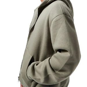 New Arrivals Plain <b>Hoodies</b> No <b>String</b> Custom Puff Print Hoodie <b>for</b> Men - Product Image 6
