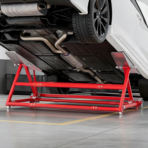 Elevador de Coches Portátil de 2T, Plataforma de Trabajo Doble, Elevador de Tijera para Automóviles, Tres Tamaños Ajustables, Carga para Talleres Automotrices y Centros de Reparación - Product Image 3