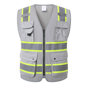 Chaleco de Seguridad Reflectante Transpirable de Alta Visibilidad para Trabajo Industrial y Mantenimiento al Aire Libre, Diseño con Cierre Frontal, Protección Anti-UV 2026 - Product Image 1