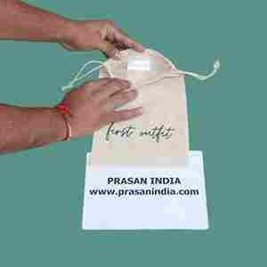 Cotton <b>Drawstring</b> Pouch With Reusable and Portable Features - Product Image 4