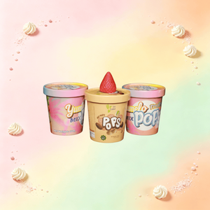 ไอศกรีมรสผลไม้แปลกใหม่ เย็นอร่อย รสแมงโก้ ไอศกรีมผลไม้แปลกใหม่รสแอปเปิ้ล ไอศกรีมรสช็อกโกแลตและนมผง - Product Image 1