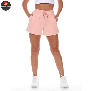 Top Fashion Women's Classic High Waist Fleece Shorts con bolsillos Transpirable y elegante - Product Image 1