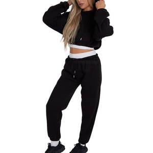 Women Clothing Winter Wear Crop Top Track <b>Suits</b> Set New Design Oem Service Women's Crop Top Track <b>Suits</b> Set - Product Image 4