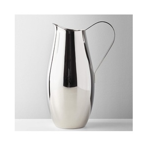 Pichet en acier inoxydable de qualité supérieure avec couvercle pour servir des boissons à base de jus d'eau dans la cuisine, la salle à manger, le bureau de l'hôtel Design durable - Product Image 1
