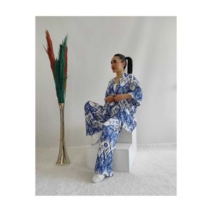 ชุดกิโมโนสองชั้นลายแฟชั่นขนาด10สวมใส่สบาย10nmr170ทำจากผ้ายีนส์ - Product Image 1
