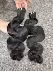 100% Extensions de cheveux humains bruts cambodgiens et vietnamiens vague de corps vague naturelle cuticule alignée paquet de cheveux bruts - Product Image 2