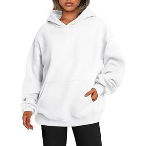 Sudadera de algodón pesado personalizable para mujer, sudadera de gran tamaño Unisex Essentials para ropa de calle de invierno, estilo recortado - Product Image 3