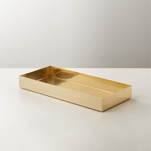 En Stock, forme personnalisée en métal, élégants plateaux décoratifs en laiton métallique pour le parfum et la décoration de la maison - Product Image 5