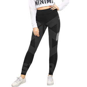 กางเกงโยคะเอวกลางสำหรับผู้หญิง สวมใส่สบาย ระบายอากาศได้ดี ลายเรียบ ดีไซน์ใหม่ล่าสุด รับผลิตแบบ OEM - Product Image 6