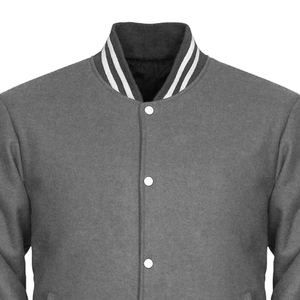 Personalizado de los hombres ecológicos a prueba de viento de invierno Casual Varsity Jacket College Sports Baseball Plus Size Letterman Style Stand Collar - Product Image 3