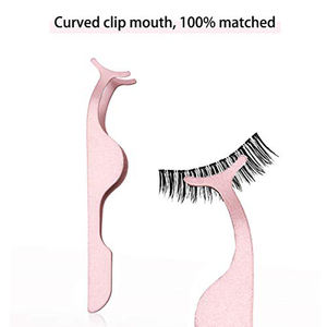 Stainless Steel <b>Eyelash</b> <b>Applicators</b> Tweezers Pink Color Coated Volume Tip <b>Eyelash</b> <b>Applicator</b> Clamps for Beauty Use - Product Image 5