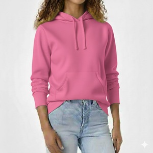 Custom Women Streetwear Printed Front 100% Cotton Lined Fleece Hoodie Trendy Plus Size Casual Sports Pullover Spring Autumn - Product Image 5