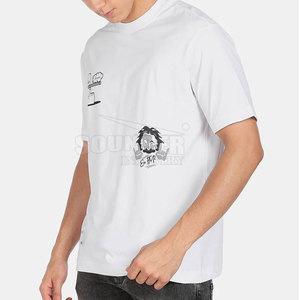 Camisetas de poliéster/algodón vintage personalizables para hombre Ropa de calle de nuevo estilo para la posición del logotipo del frente de la playa Venta en curso - Product Image 3