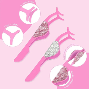 Aplicador de pinzas para pestañas de acero inoxidable de alta calidad para pestañas postizas, herramienta de belleza, agarre antiestático, logotipo de Color personalizable - Product Image 3