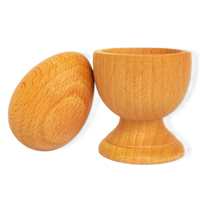 Copas de huevos de madera personalizables con diseño de logotipo personalizado Juego de hueveras de madera hechas a mano de calidad premium para venta al por mayor - Product Image 6
