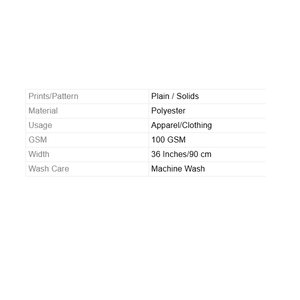 Maza Eco-Friendly Premium Feel Tejido de poliéster multicolor Ligero para coser camisas lisas - Product Image 2