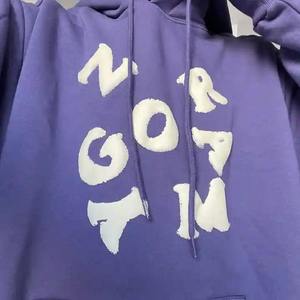 Survêtement à capuche 2 pièces pour hommes en coton et polyester 100% personnalisé Survêtements d'hiver unis avec impression bouffante Design vierge - Product Image 4