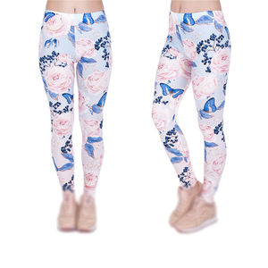 Mallas ligeras de punto de cintura media transpirables de secado rápido para yoga para mujer al mejor precio del fabricante - Product Image 1