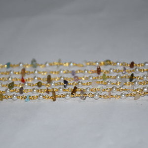 โซ่ลูกประคำลูกปัดมุกหลายแบบธรรมชาติสำหรับทำเครื่องประดับ - Product Image 3