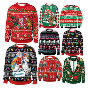 2025 <b>Women's</b> <b>Christmas</b> Crewneck Knitted Anti-Pilling <b>Sweatshirt</b> Cute Snowman 3D Printed Long Winter Outerwear Front Design - Product Image 4