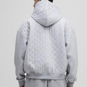 เสื้อฮู้ดดี้โอเวอร์ไซส์ผู้ชาย ผ้าฝ้ายฟลีซคุณภาพสูง 100%  โลโก้สั่งทำได้ สไตล์สตรีทแวร์ น้ำหนักเบา เหมาะสำหรับฤดูหนาว - Product Image 4