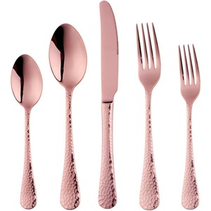 Stainless Steel <b>Set</b> Of 4 Flatware <b>Set</b> Ideal <b>For</b> Kitchen Tabletop Hotel Home Use Silver Color Plated Cutlery <b>Sets</b> Handmade Handle - Product Image 3