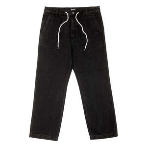 Pantalon de survêtement à jambe droite et jambe large en coton vintage 420G pour hommes - Product Image 1