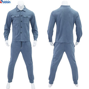 Ensemble de survêtement décontracté pour homme en deux pièces avec logo personnalisé, nouveau pantalon de survêtement avec impression en relief, vêtements de sport pour homme, streetwear - Product Image 2