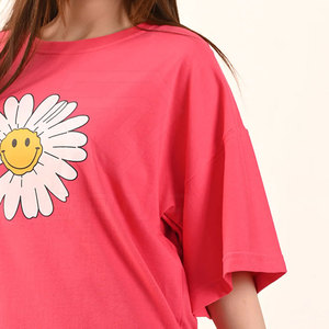 T-shirts en twill à col rond pour femmes, coupe classique, de haute qualité, écologiques, respirants, séchage rapide, vêtements décontractés, fabriqués en 100% coton, été - Product Image 5